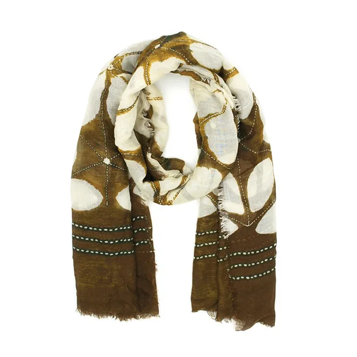 Bufanda impresa en flores S017