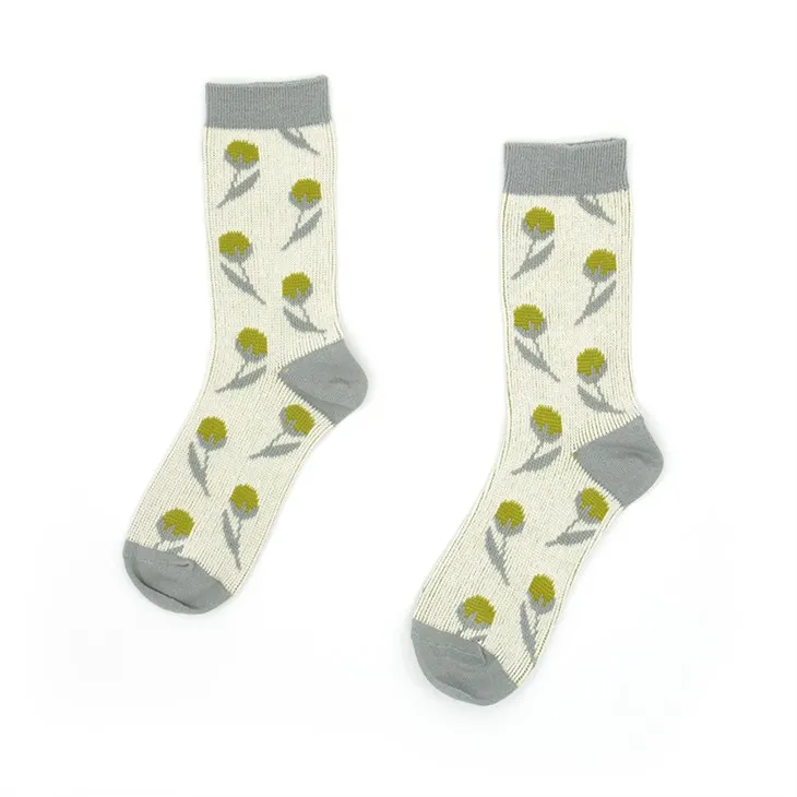 Calcetines de algodón bordados