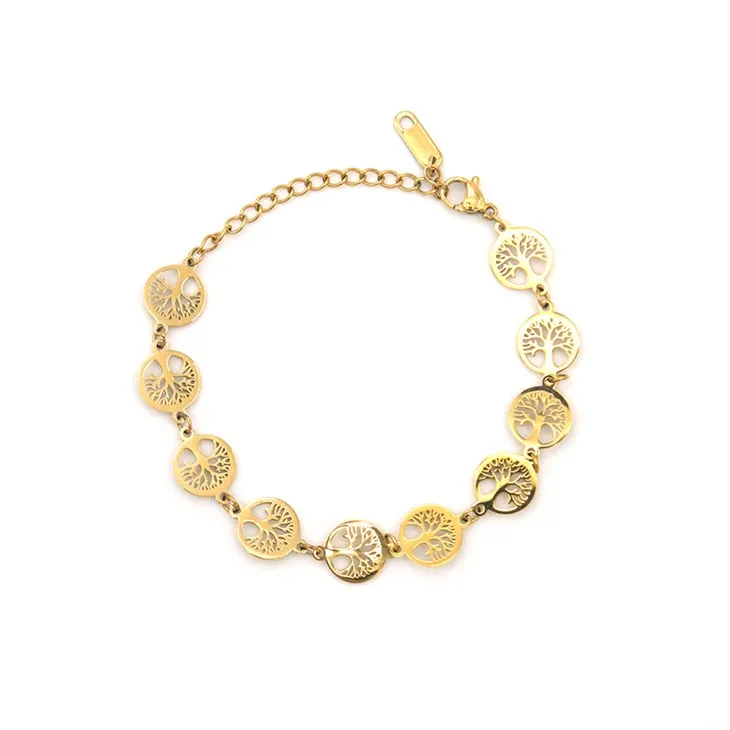 Pulsera de árbol de oro