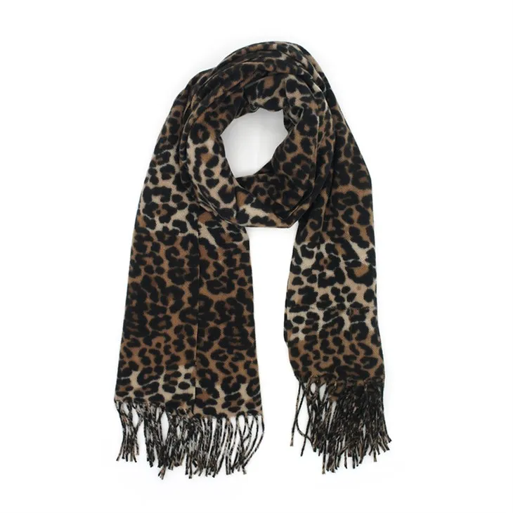 Leopardo bufanda impresa 073