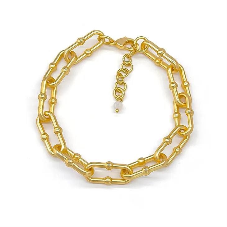 Pulsera de clip dorado