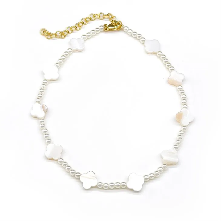 Pulsera floral de trébol de hojas