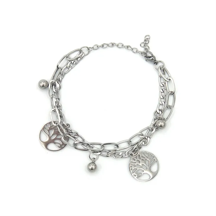 Pulsera de cadena de plata