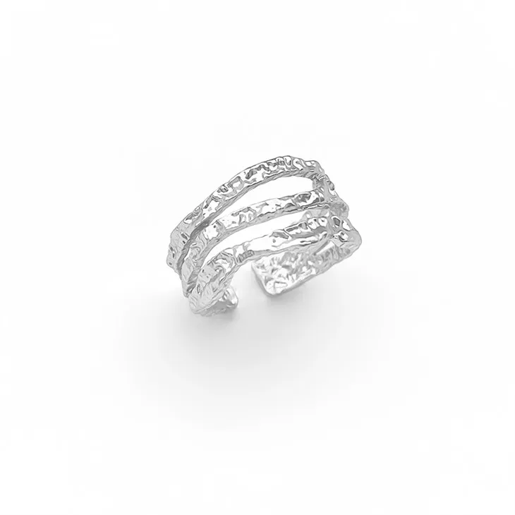 Anillo triple de plata